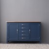 Blue Painted Large Sideboard with Oak